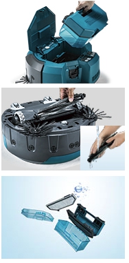 マキタロボット掃除機のロボプロのダストボックス・ブラシの水洗い